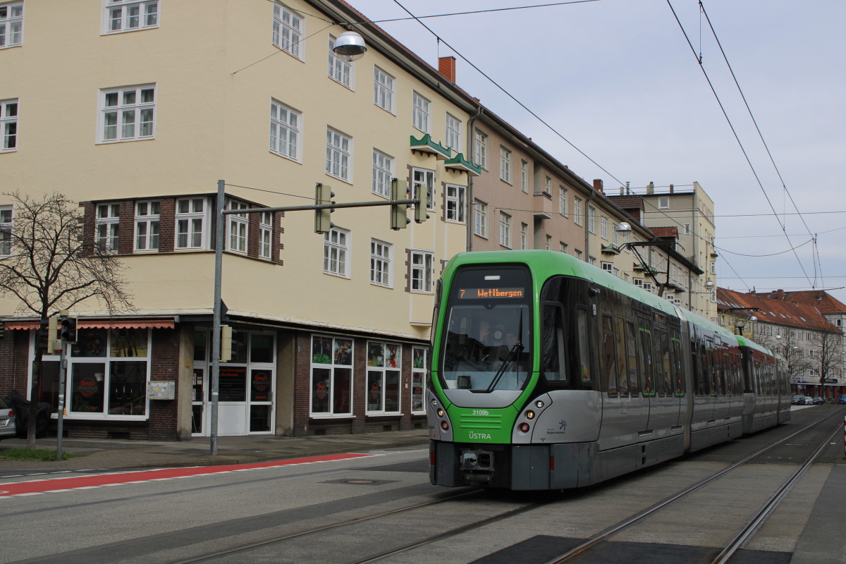 Ганновер, HeiterBlick/Vossloh/Alstom TW3000 № 3109