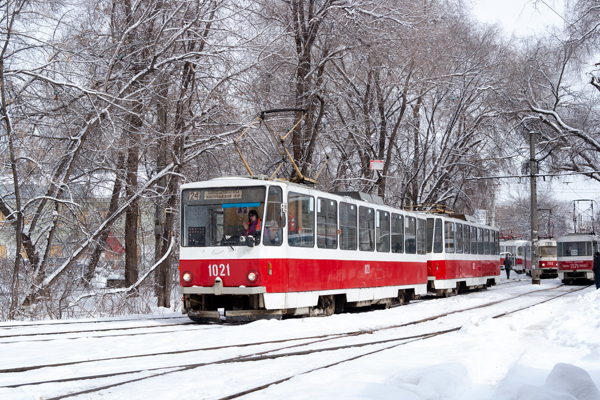 Самара, Tatra T6B5SU № 1021; Самара — Конечные станции и кольца (трамвай)
