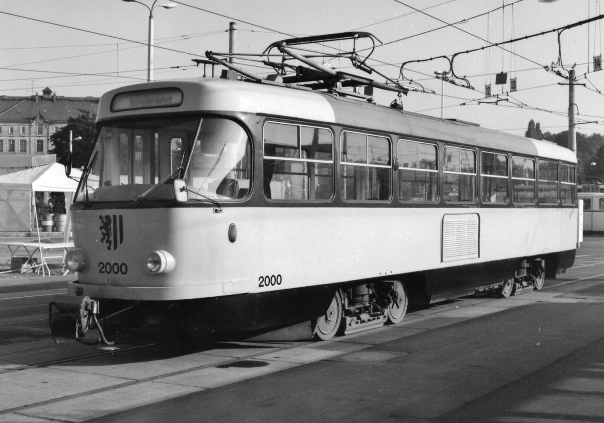 Dresden, Tatra T4D # 2000 (201 314); Dresden — 125th anniversary of Dresden tram (27-28.09.1997)