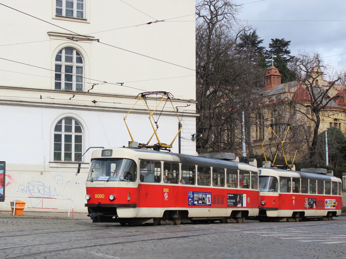 Прага, Tatra T3M2-DVC № 8080