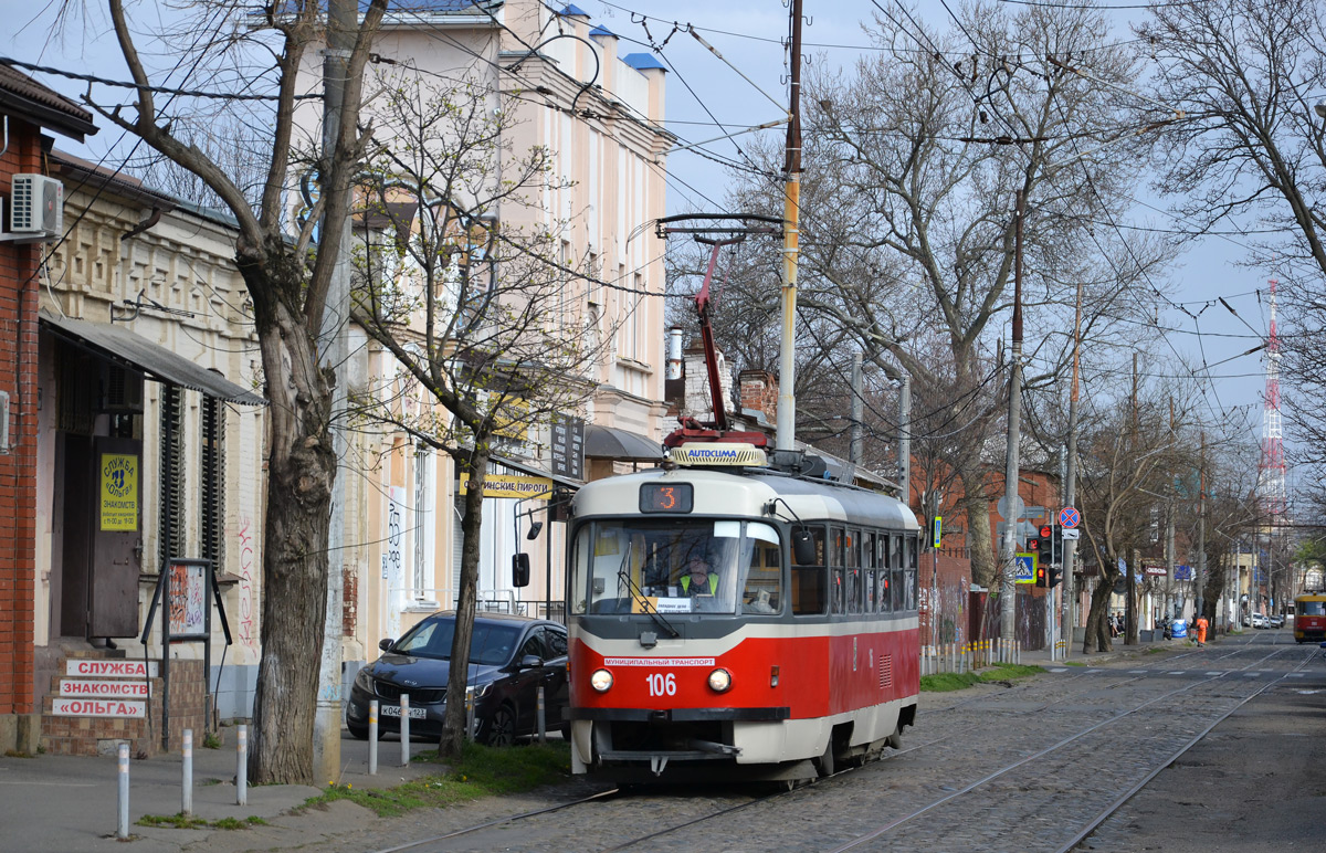 Краснодар, Tatra T3SU КВР ТМЗ № 106