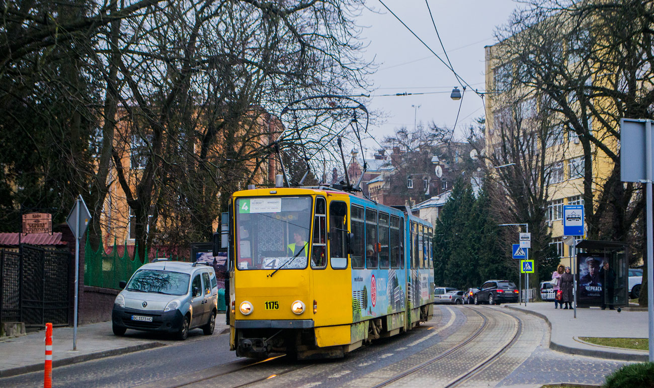 Львів, Tatra KT4D № 1175