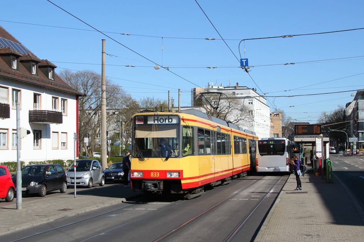Karlsruhe, Duewag GT8-100C/2S — 833