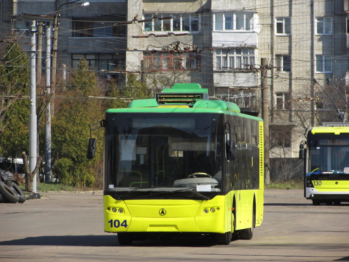 Львов, ЛАЗ E183D1 № 104