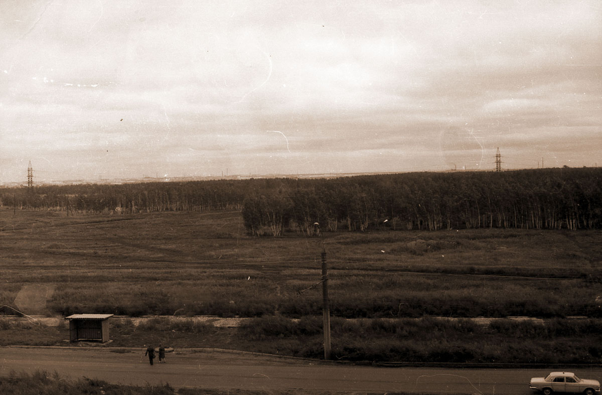 Омск — Исторические фотографии; Омск — Троллейбусные линии — Левый Берег