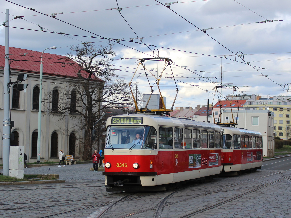 Прага, Tatra T3R.P № 8345