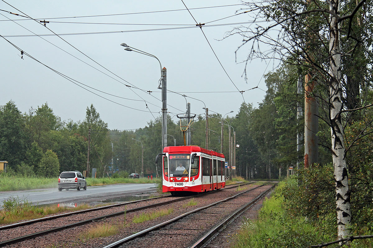 Sankt Peterburgas, 71-631-02 nr. 7400; Sankt Peterburgas — Tram lines and infrastructure
