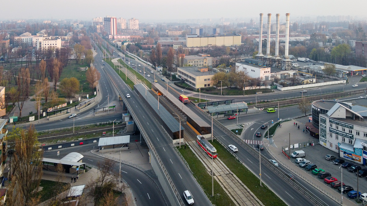 Kyiv — Tramway lines: Podilske depot network — west, south; Kyiv — Tramway lines: Rapid line