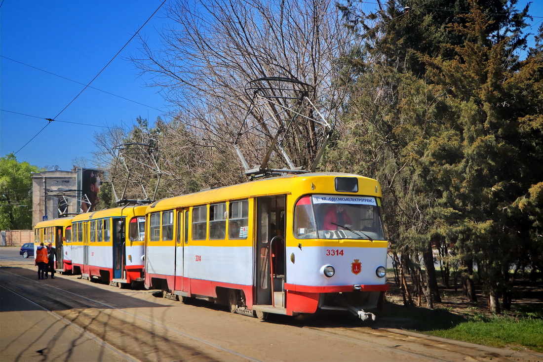 Одеса, Tatra T3SU № 3314; Одеса — Одеський транспорт під час карантину