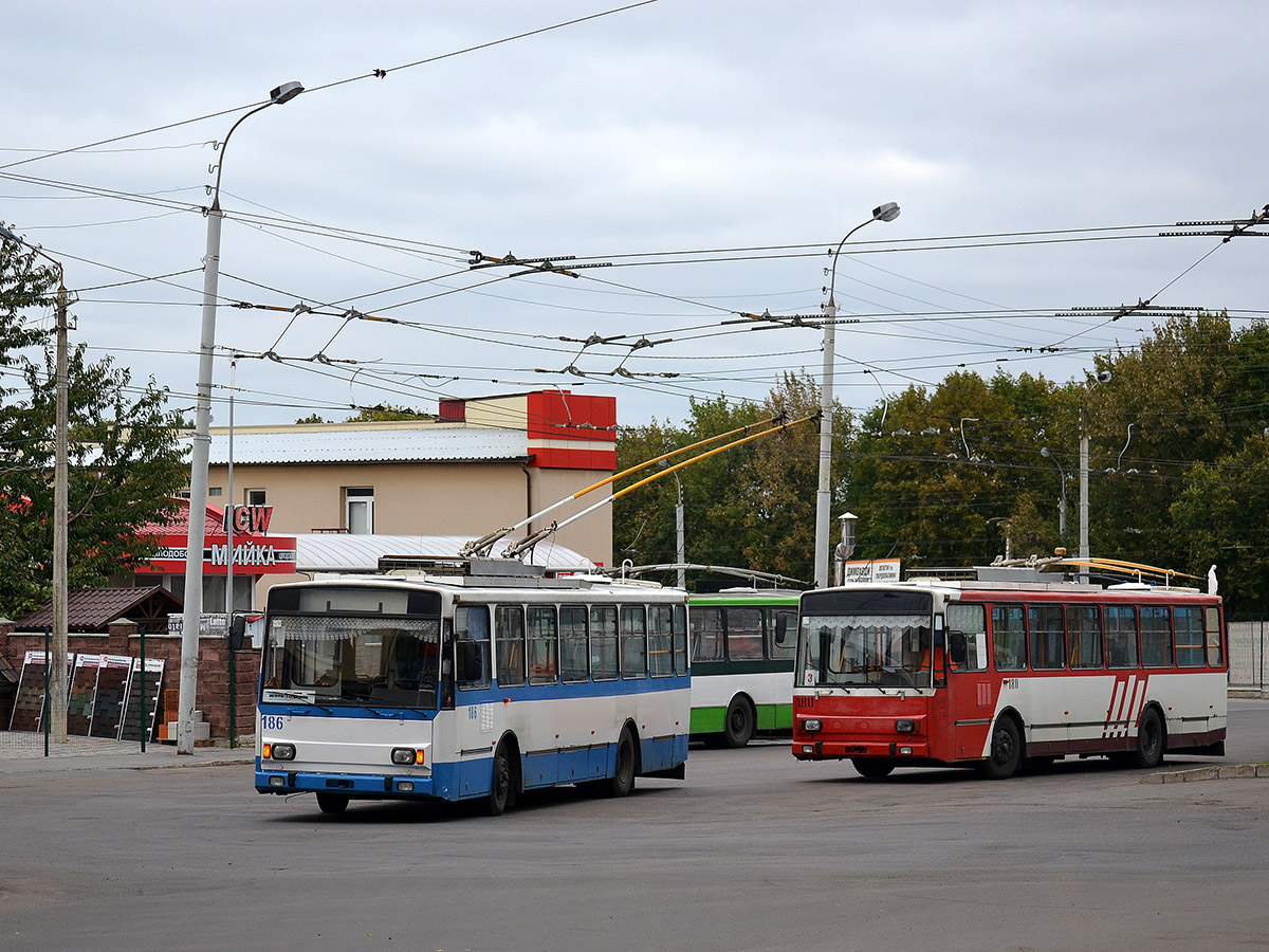 Ровно, Škoda 14Tr17/6M № 186; Ровно, Škoda 14Tr17/6M № 180