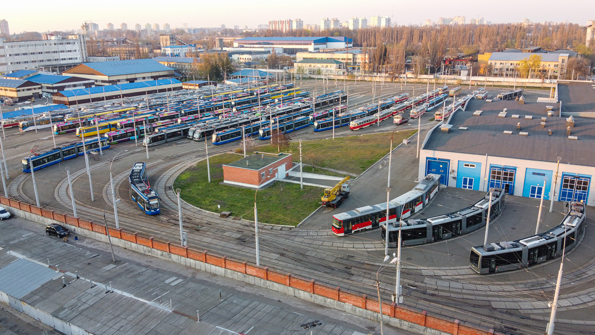 Kyjiw — Tramway depots: im. Shevchenko. New yard at Borshchahivka