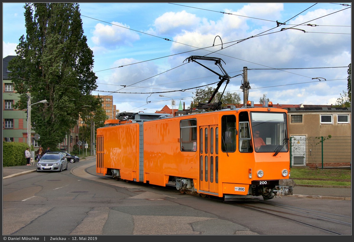 Цвиккау, Tatra KT4DMC № 200; Цвиккау — Юбилей: 125 лет трамваю в Цвиккау (11./12.05.2019)