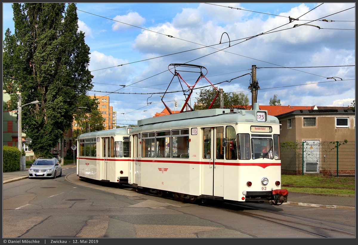 Цвиккау, Gotha T57 № 92; Цвиккау — Юбилей: 125 лет трамваю в Цвиккау (11./12.05.2019)