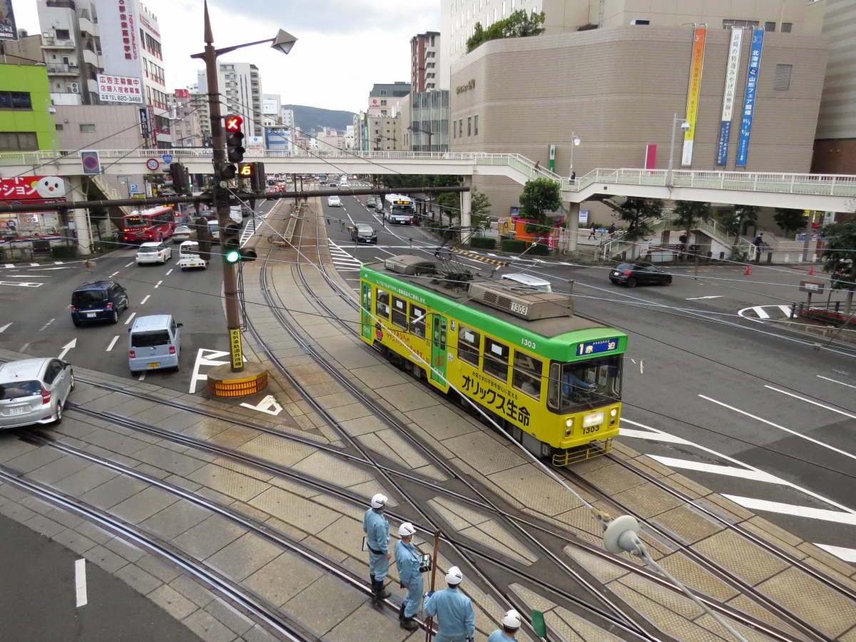 Нагасаки, Alna Kōki № 1303; Нагасаки — Трамвайные линии и инфраструктура