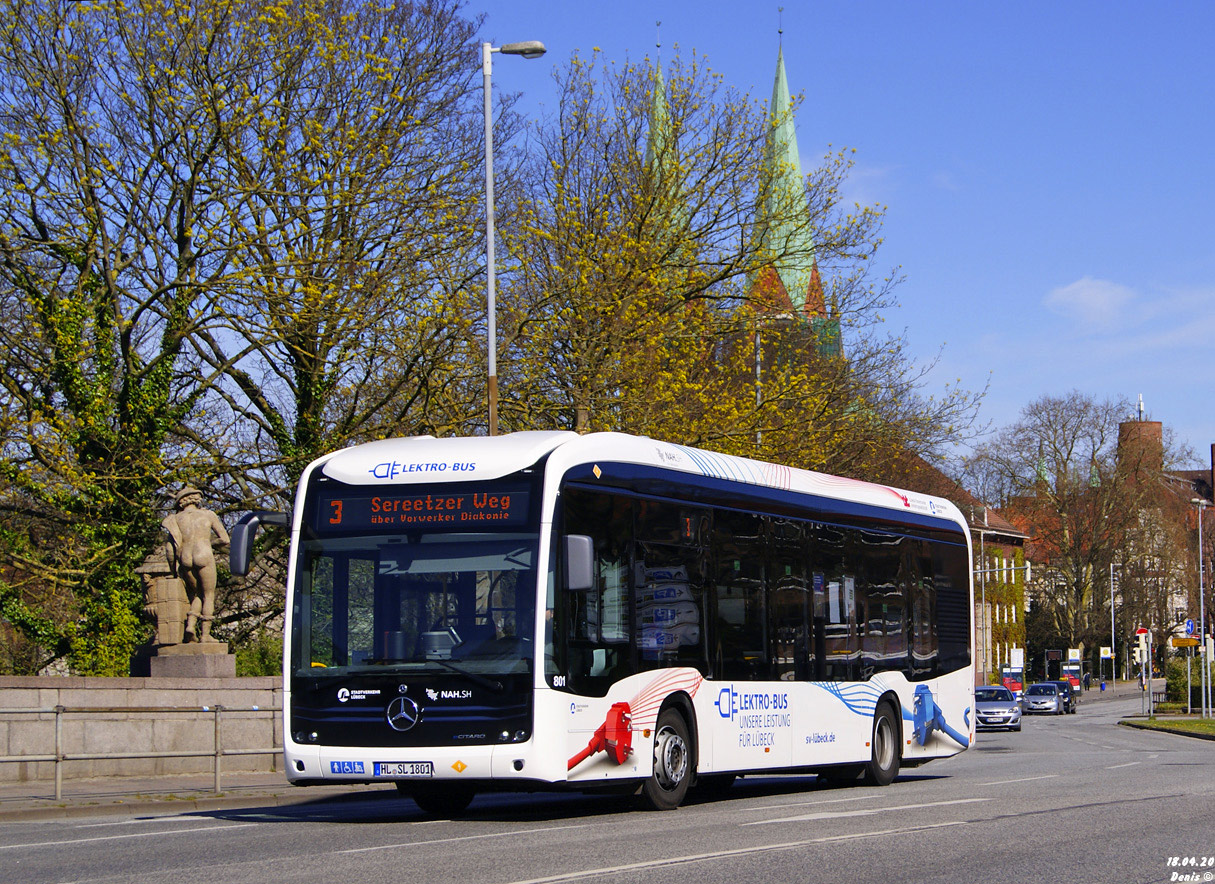 Lübeck, Mercedes-Benz eCitaro nr. 801