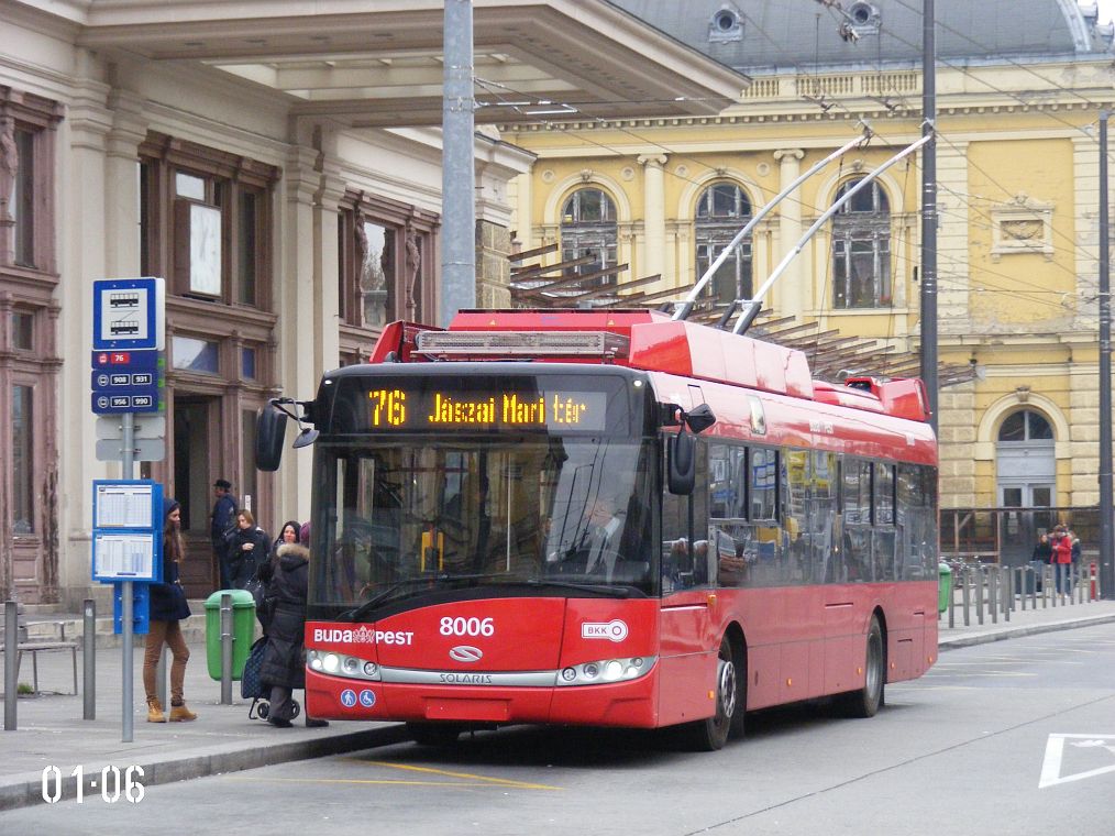 Будапешт, Solaris Trollino III 12 Škoda № 8006
