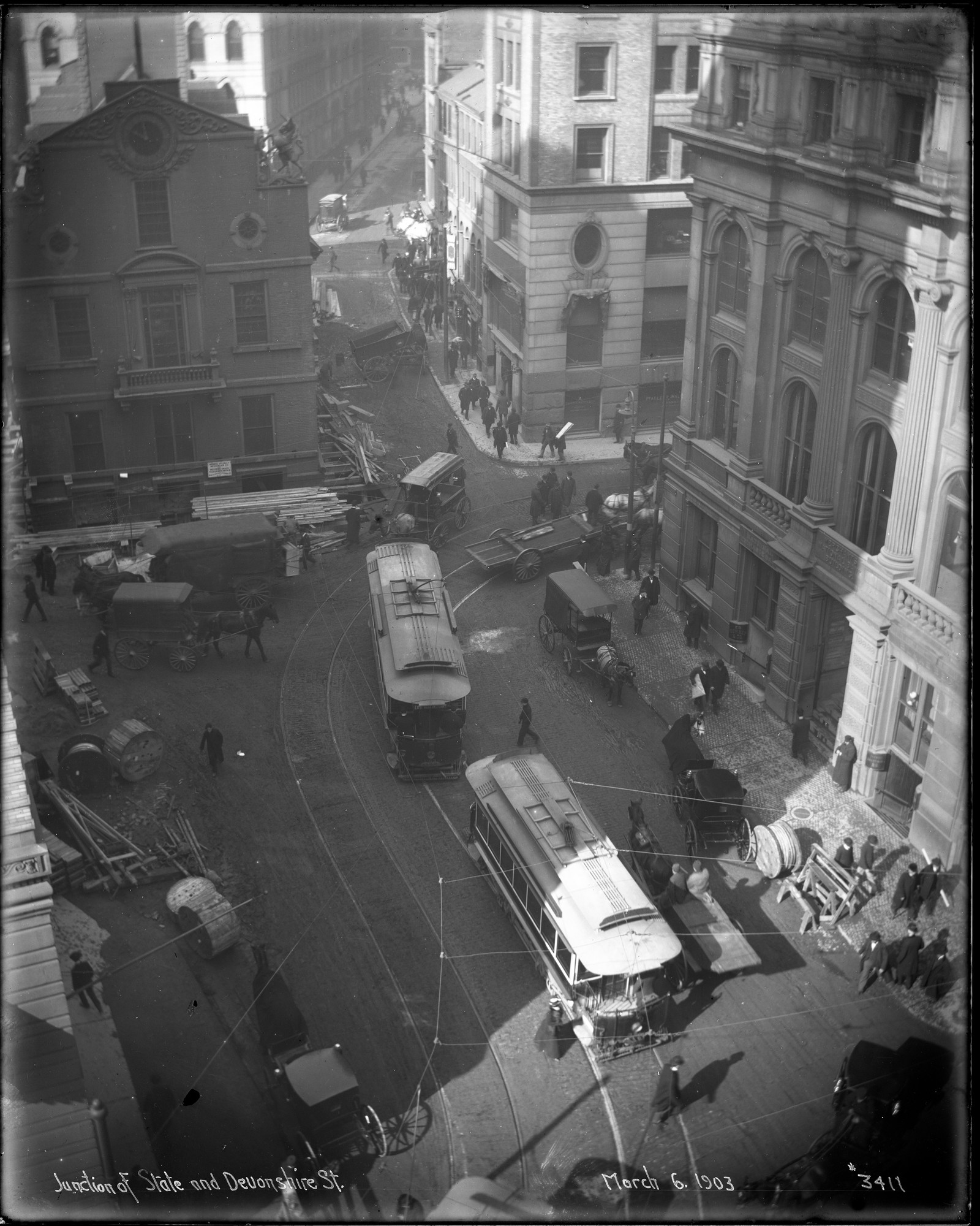 Бостон, Barney & Smith West End Type 3 № 1103; Бостон — Старые фотографии — Трамвай