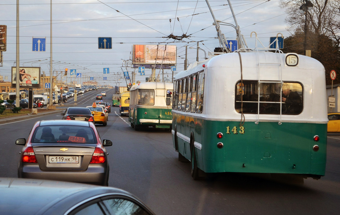 Санкт-Петербург — Вид из кабины троллейбуса