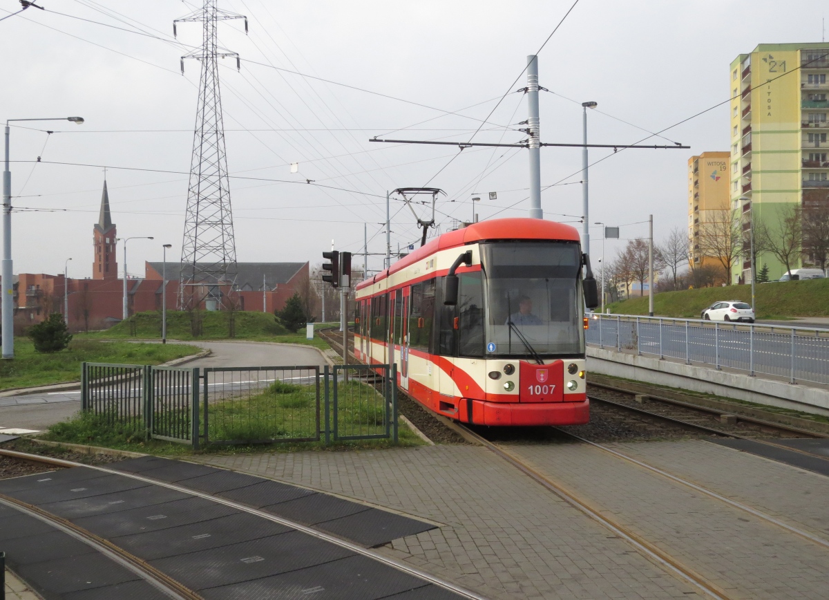 Гданьск, Bombardier NGT6/2 № 1007; Гданьск — Трамвайные линии и инфраструктура