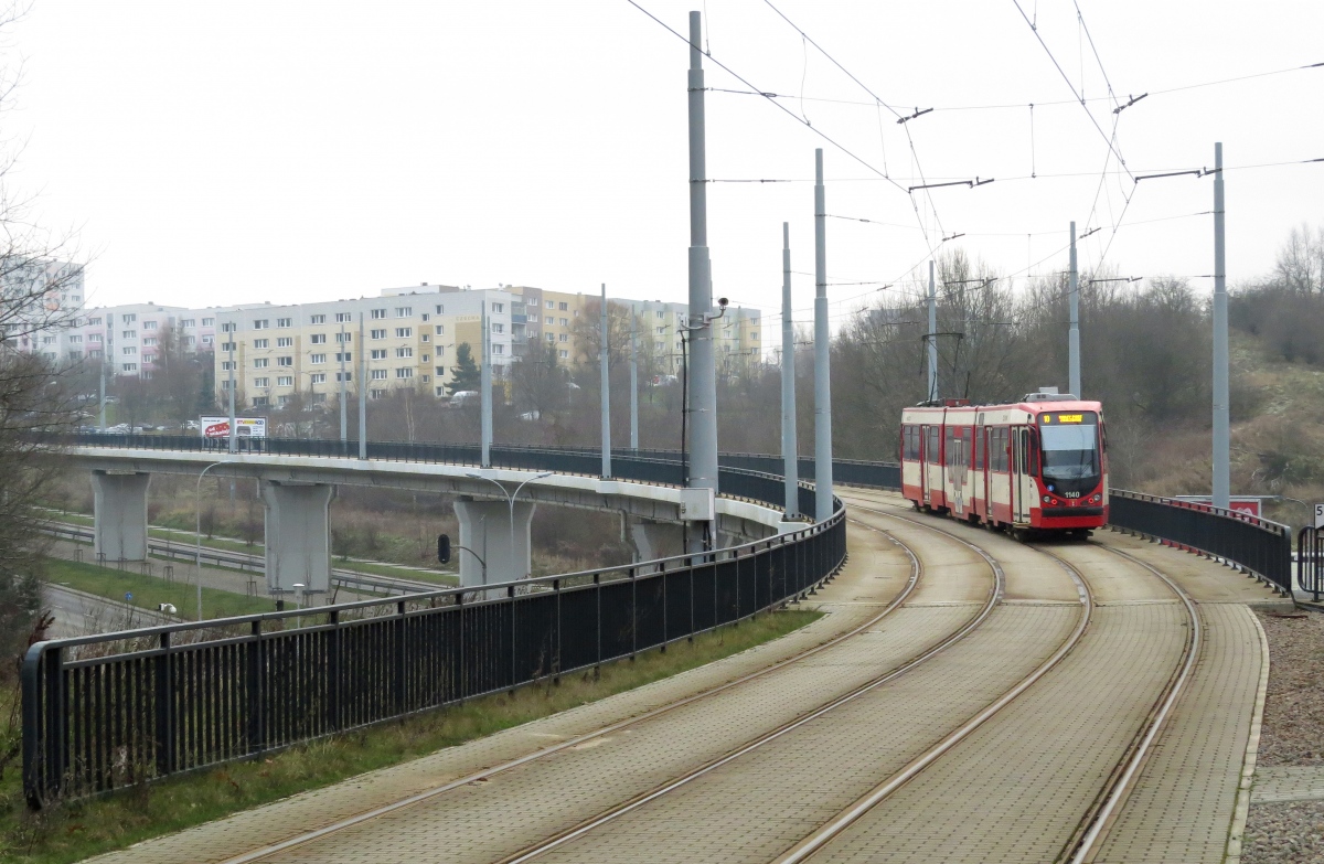 Гданьск, Duewag N8C-MF 01 № 1140; Гданьск — Трамвайные линии и инфраструктура