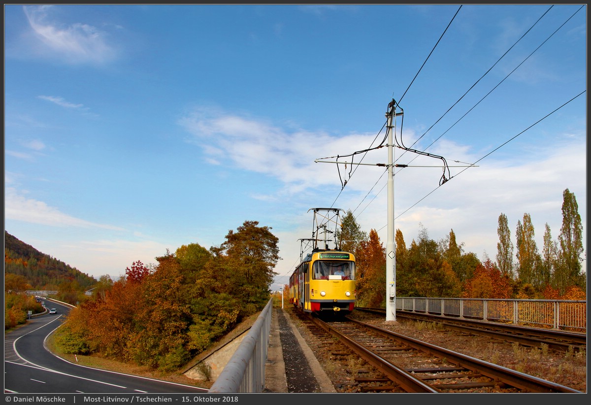 Мост и Литвинов, Tatra T3M.3 № 222