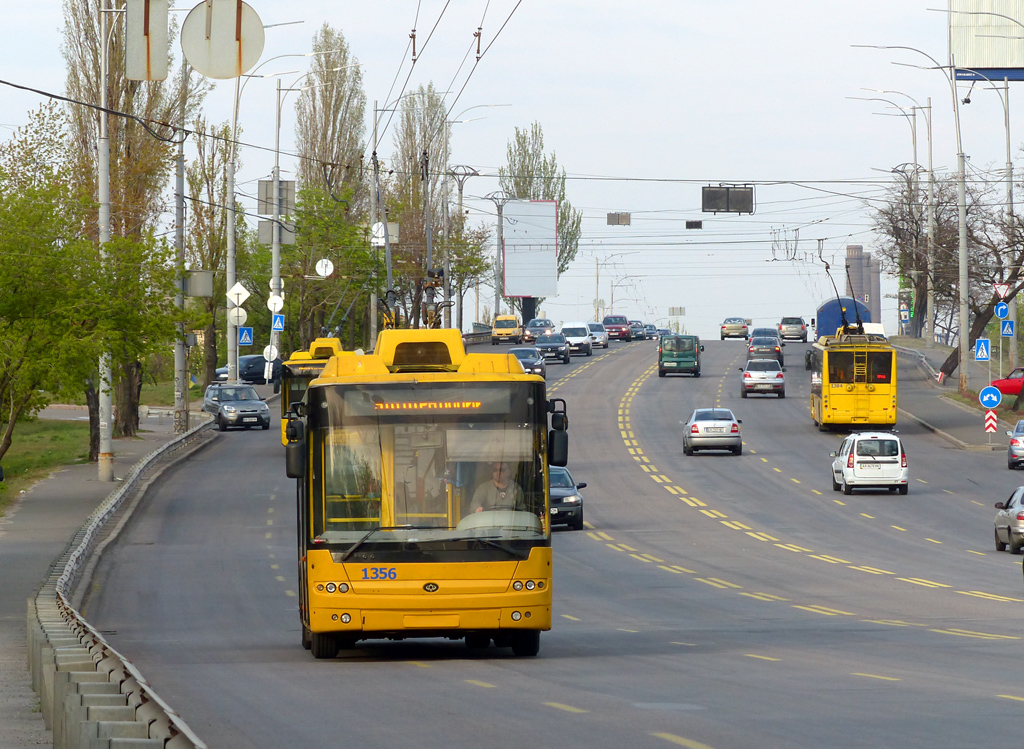 Киев, Богдан Т70110 № 1356; Киев — Троллейбусные линии: Левый берег