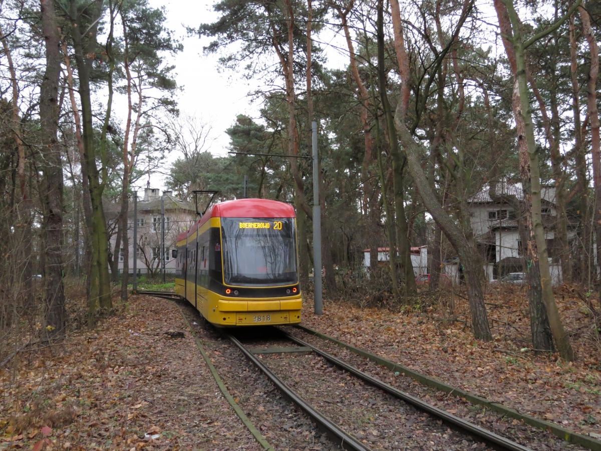 Варшава, PESA Jazz 134N № 3818; Варшава — Трамвайные линии и инфраструктура