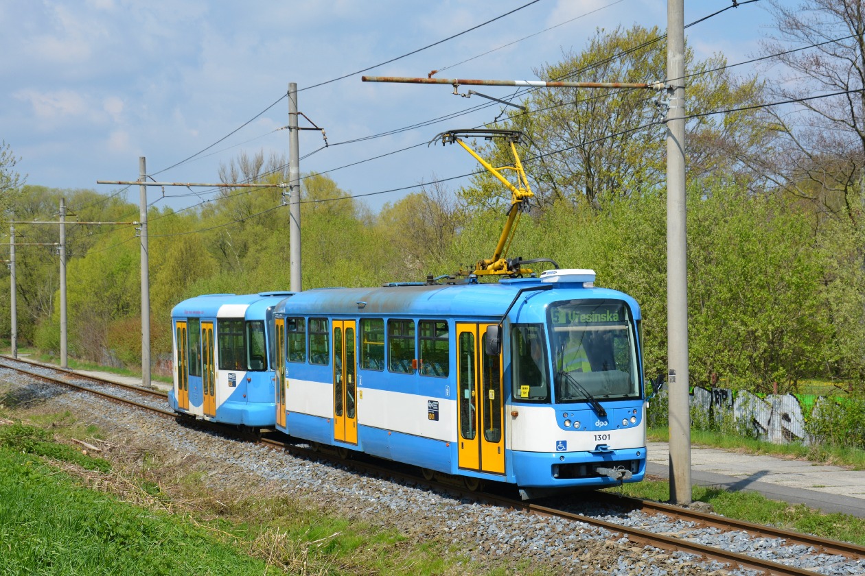 Острава, Tatra T3R.EV № 1301; Острава, VV60LF № 302