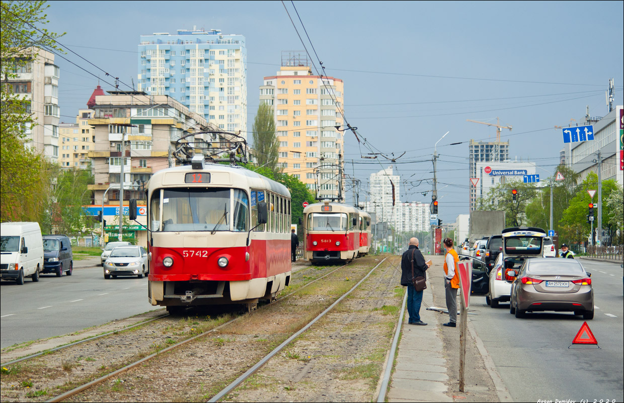 Киев, Tatra T3SU № 5742; Киев — Происшествия