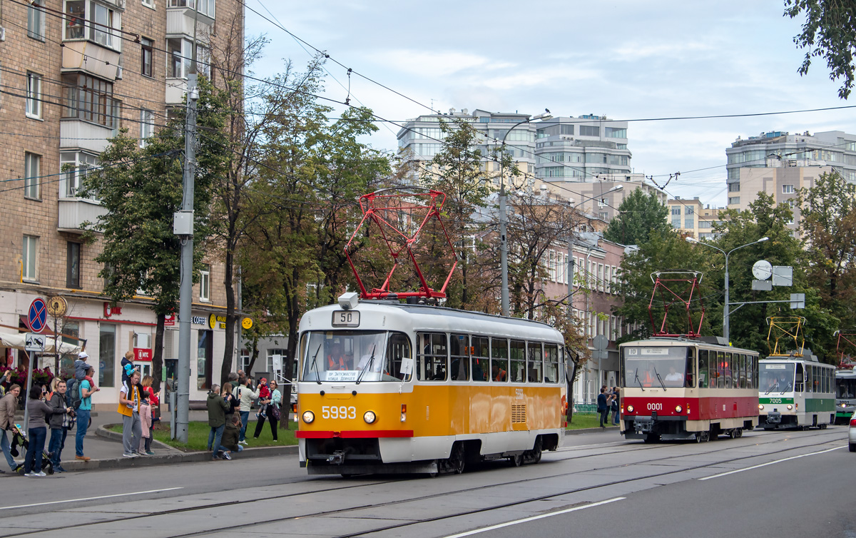 Москва, Tatra T3SU № 5993; Москва — День Московского транспорта 13 июля 2019