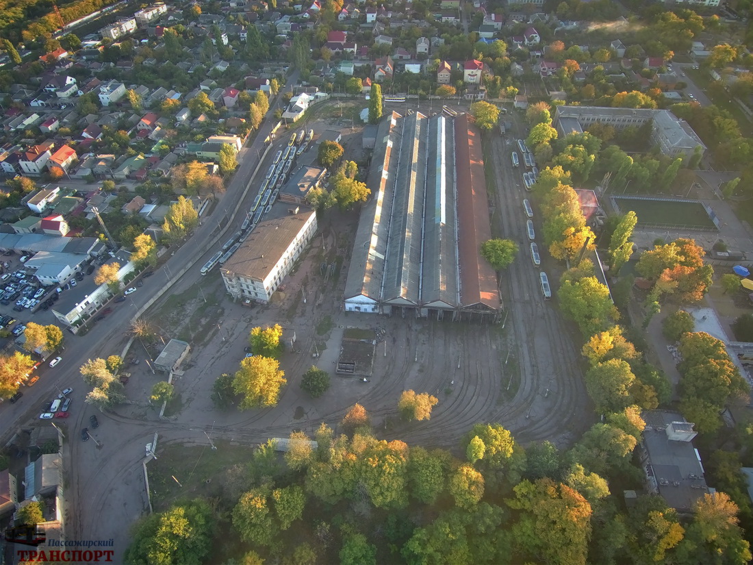 Одесса — Трамвайное депо № 2; Одесса — Электротранспорт Одессы с высоты