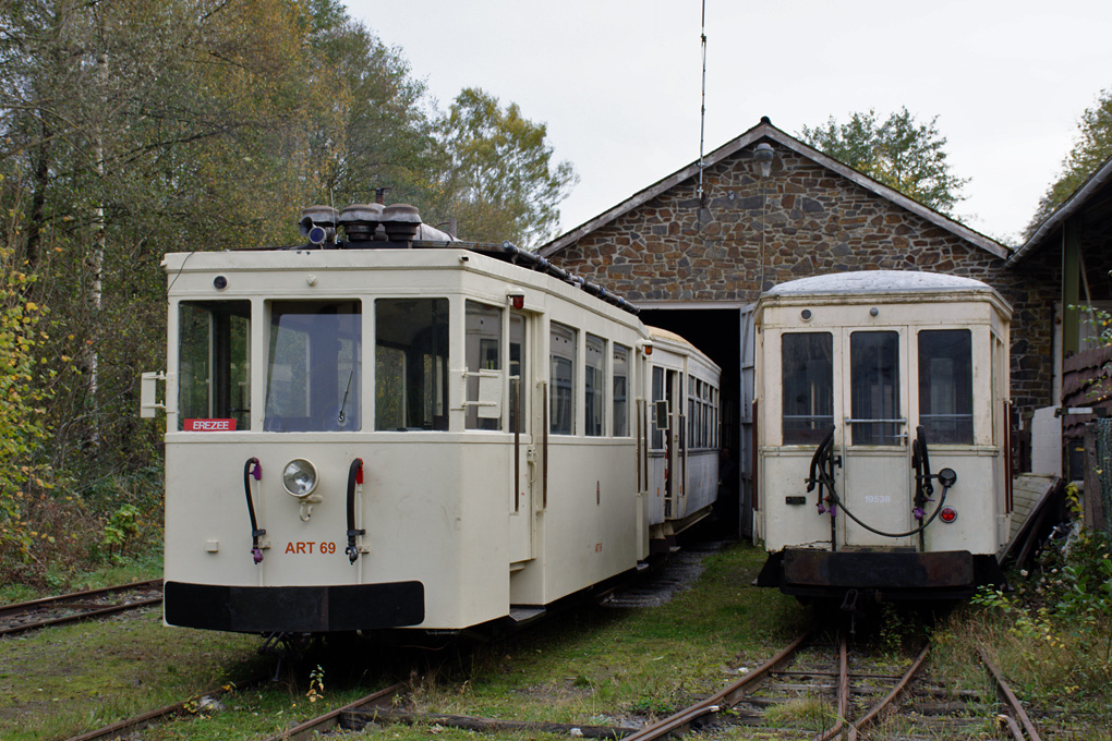 Эрезе, SNCV дизель-поезд № ART 69; Эрезе, SNCV Destelbergen прицепной № 19538