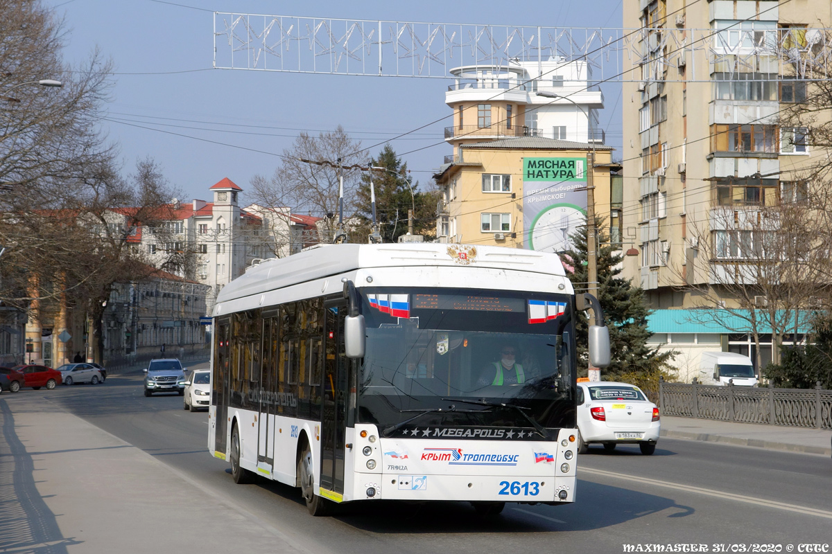 Crimean trolleybus, Trolza-5265.05 “Megapolis” # 2613