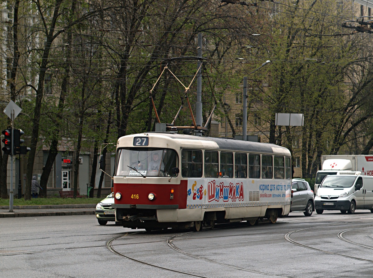 Харьков, Tatra T3SUCS № 416