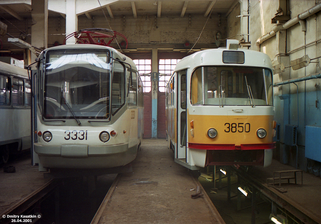 Moscow, TMRP-2 № 3331; Moscow, Tatra T3SU № 3850