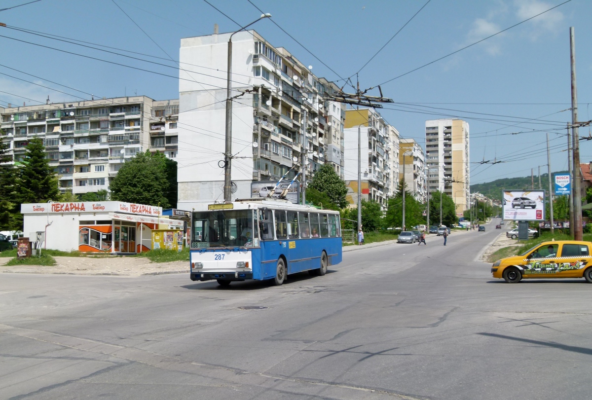 Варна, Škoda 14Tr06 № 287; Варна — Троллейбусные линии и инфраструктура