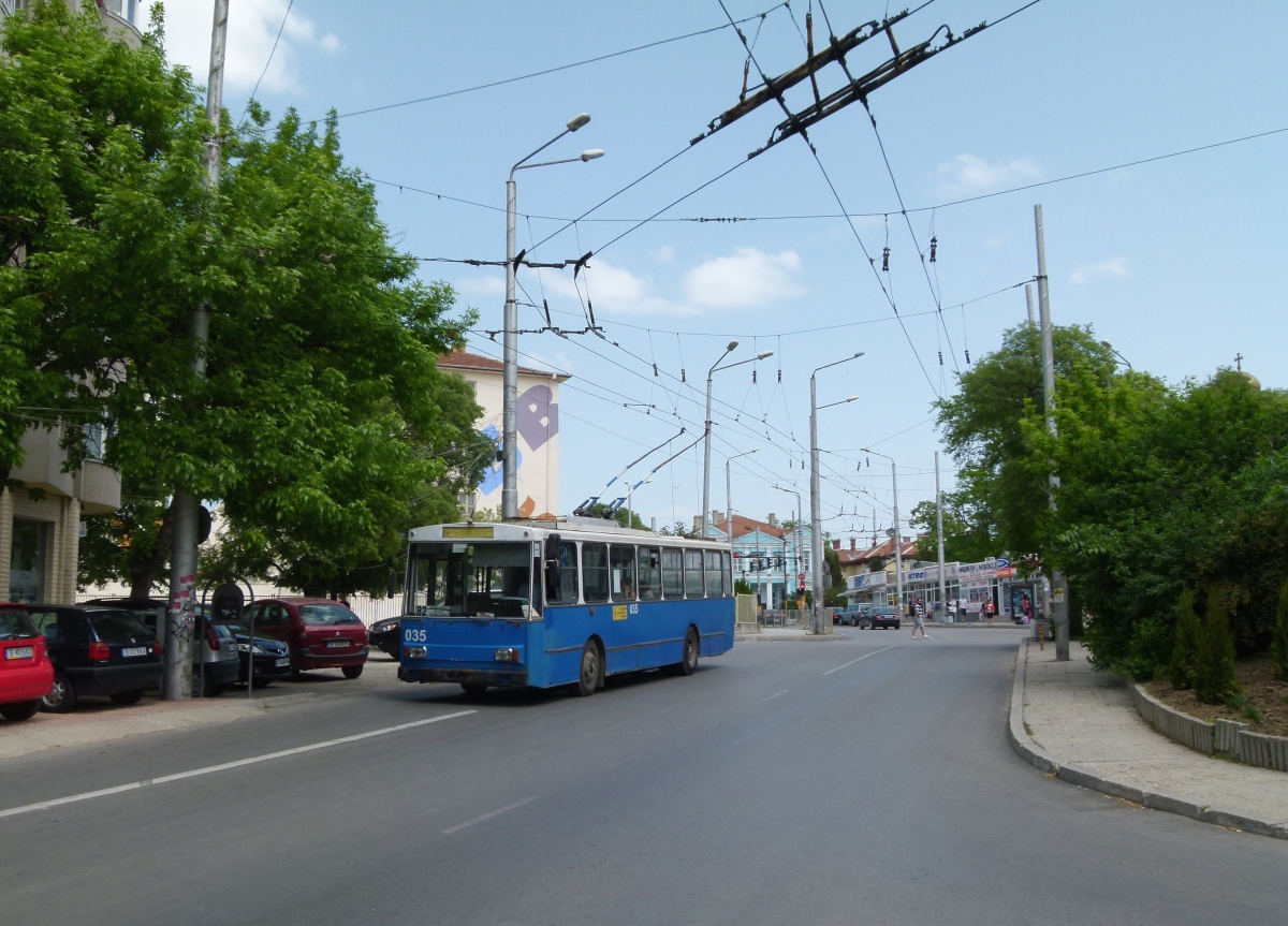 Варна, Škoda 14Tr06 № 035; Варна — Троллейбусные линии и инфраструктура