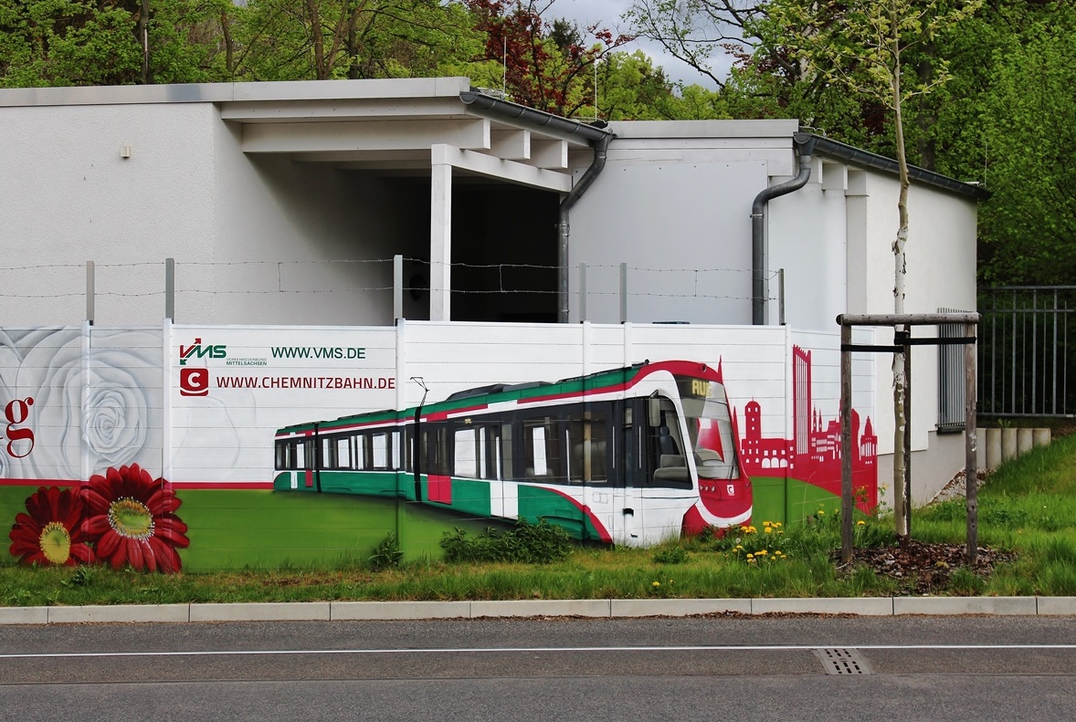 Хемниц — Трамваи в искусстве; Хемниц — Трамвайно-железнодорожная система «Хемницер Модель»