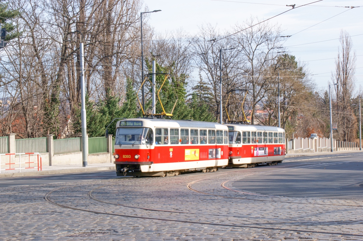 Прага, Tatra T3R.P № 8393