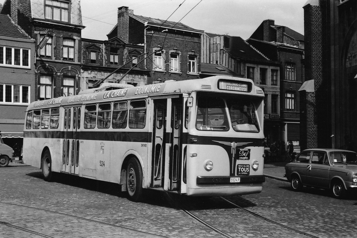 Льеж, FN TB VI № 524; Льеж — Старые фото  (троллейбусы)