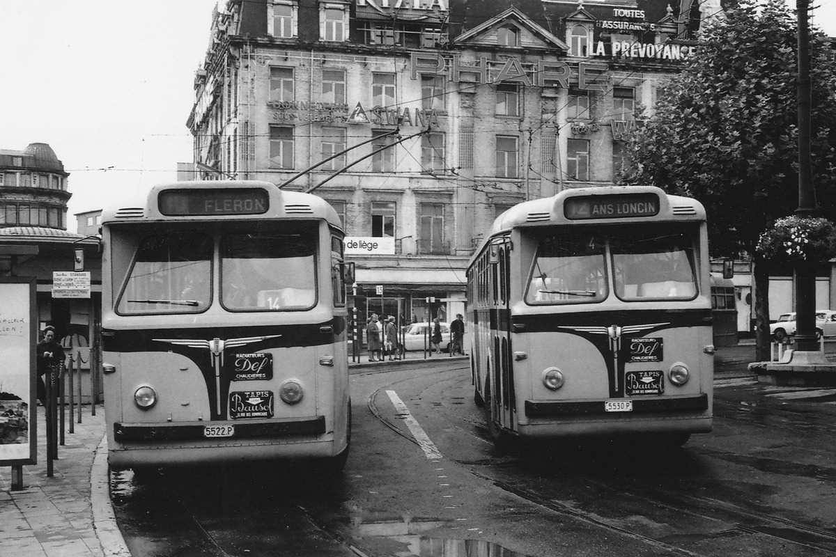 Льеж, FN TB VI № 522; Льеж, FN TB VI № 530; Льеж — Old Photos (trolleybus)
