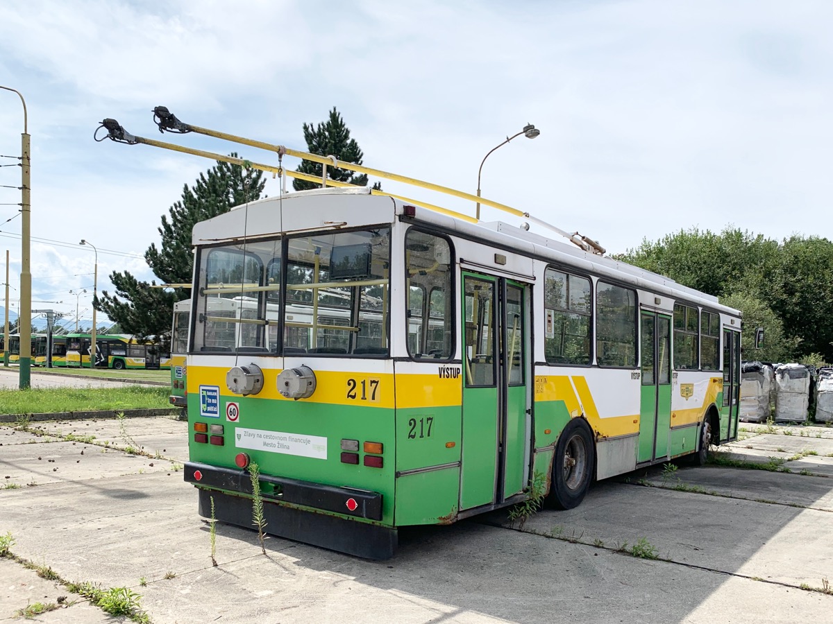 Жилина, Škoda 14Tr14/7 № 217; Жилина — Церемония прощания с троллейбусами Шкода 14Tr & 15Tr (17.08.2019)