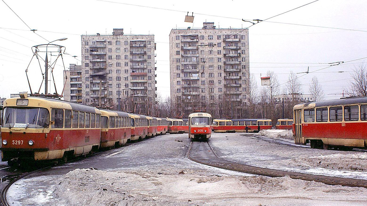 Москва, Tatra T3SU № 5297; Москва, Tatra T3SU № 5293; Москва, Tatra T3SU (двухдверная) № 2135; Москва, Tatra T3SU (двухдверная) № 1001