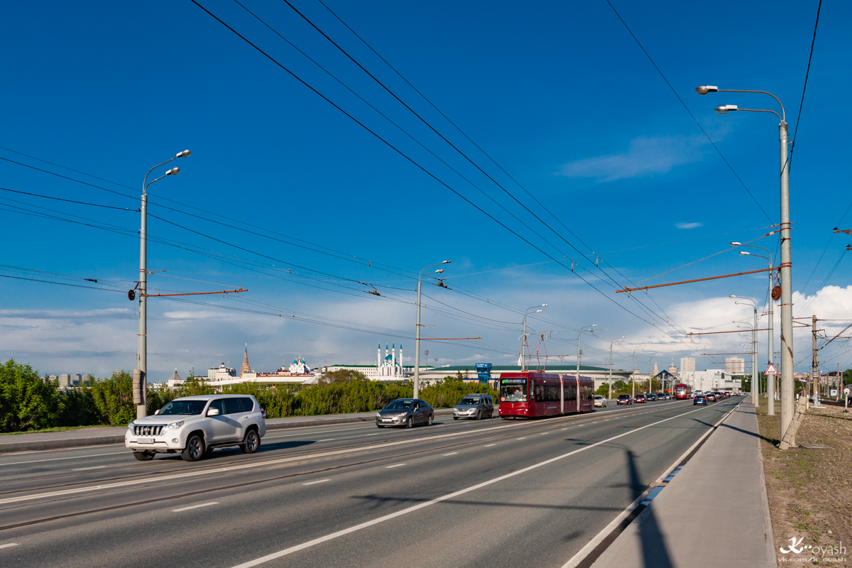 Казань — Большое трамвайное кольцо; Казань — Мосты и дамбы