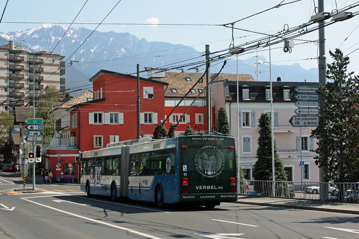Vevey - Montreux - Blonay, Van Hool AG 300T č. 11