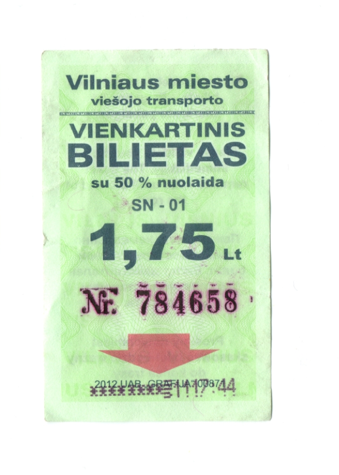 Вильнюс — Проездные документы