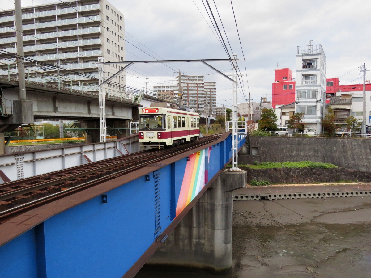 Нагасаки, Alna Kōki № 1205; Нагасаки — Трамвайные линии и инфраструктура