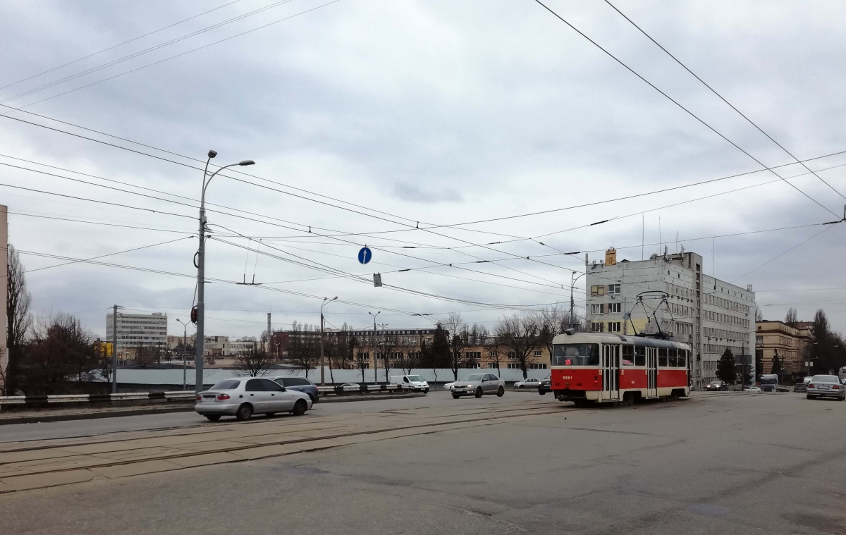 Київ, Tatra T3SUCS № 5561; Київ — Трамвайні лінії: Подільська мережа — захід, південь