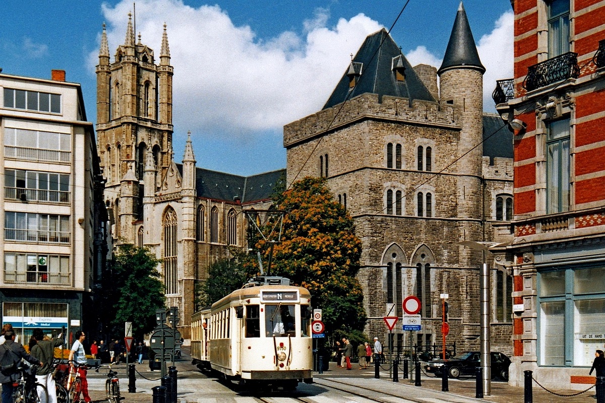 Береговой трамвай, SNCV S моторный № 9750; Гент — Трампарада (12/09/2004) и частная экскурсия (19/09/2004).