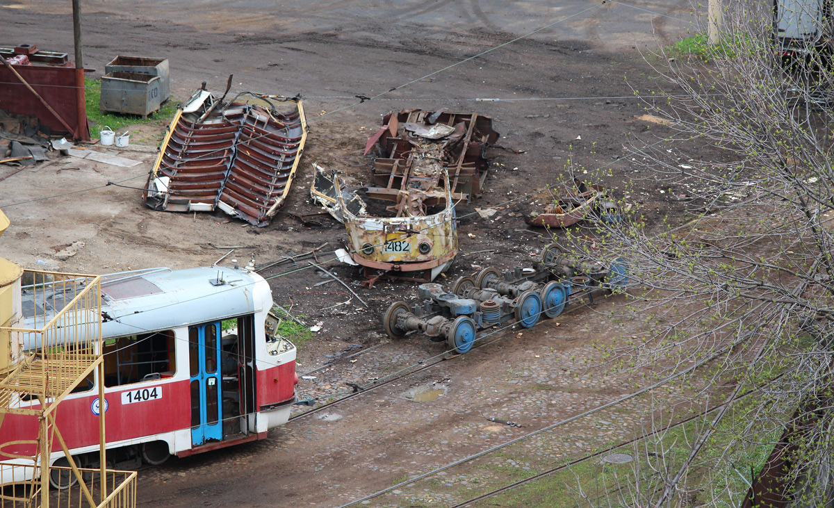 Moszkva, Tatra T3SU — 1482; Moszkva — TRZ Plant; Moszkva — Views from a height